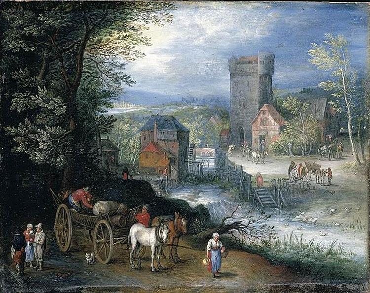 Pieter Gijsels River Landscape oil painting image
